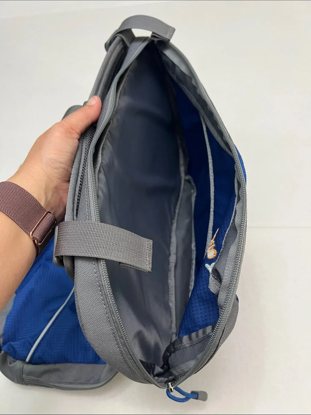 OLLY DOG doggie hiking travel backpack nylon saddle bag expandable pockets
